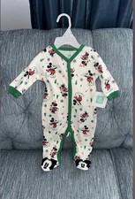 Disney Baby Mickey Minnie Mouse Christmas Holiday One Piece 0-3 month