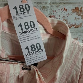 Victoria's Secret Pajama Set Women XL Pink NWT Striped Button Down 2 Piece