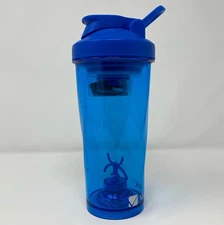 VOLTRX VortexBoost Premium Electric Protein Shaker Bottle 24 oz - Blue