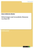 Anne Catherine Becker | Zielsetzungen Und Wesentliche Elemente Von Basel Iii