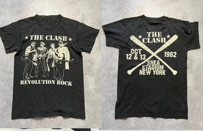 2 Sides The Clash Tour 1982 Gift For Fans S to 5XL T-shirt