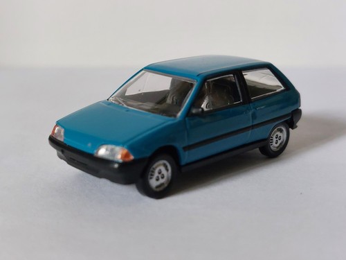 Norev 3 Pulgadas. Citroën Ax 1987 Azul 1/64 Nuevo Con Su Caja