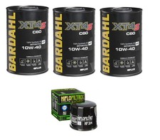 TAGLIANDO YAMAHA FZ8 FAZER 800 OLIO BARDAHL XT4-S 10W40 FILTRO OLIO HIFLO