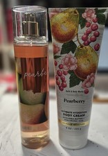 BATH BODY WORKS PEARBERRY Set Body Cream And Body Mist Full Size