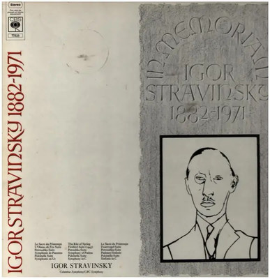 LP-BOX Stravinsky In Memoriam Igor Stravinsky 1882-1971 HARDCOVER BOX +BOOKLET