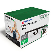 Westfalia Anhängerkupplung starr & 7poliger TowTec E-Satz für Peugeot 106 91-96