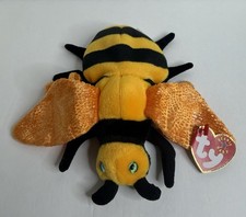 TY Beanie Baby - BUZZIE the Bee (6.5 inch) - MWMTs Stuffed Animal Toy