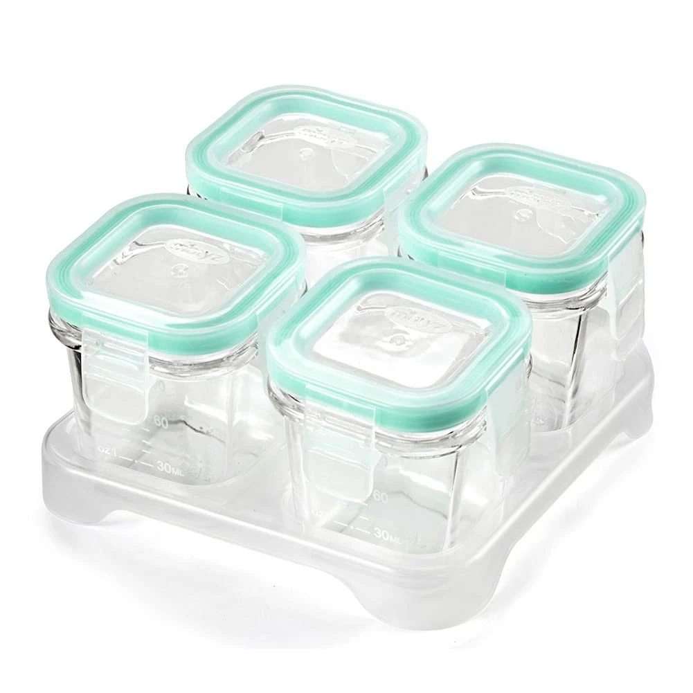 4-Pack Baby Glass Jars for Food Storage with Lids Airtight and Stackable Tray...
Opens in a new wind