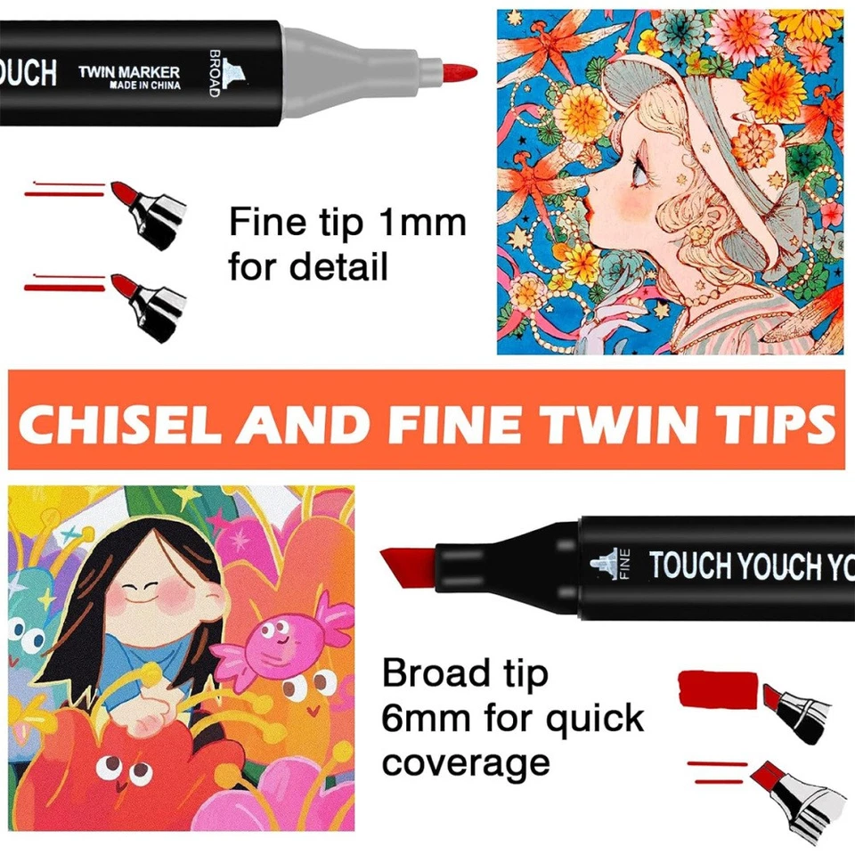 168Farbe Acrylstifte Marker Set Permanent Wasserfest Pen Für DIY Graffiti Steine - Bild 4 von 4