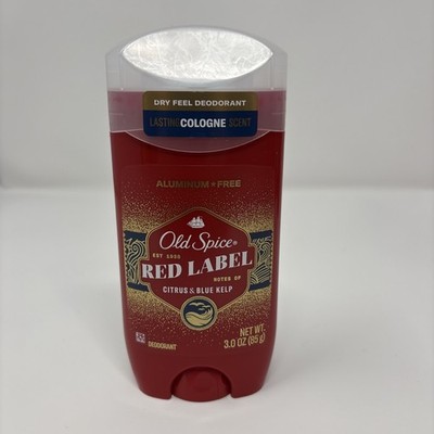 Old Spice Red Label Citrus & Blue Kelp Deodorant 3 oz