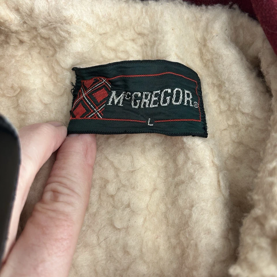 Винтажный McGregor Mackinaw куртка красный охоты шерсти пальто шерсти с подкладкой большой - Изображение 2 из 4