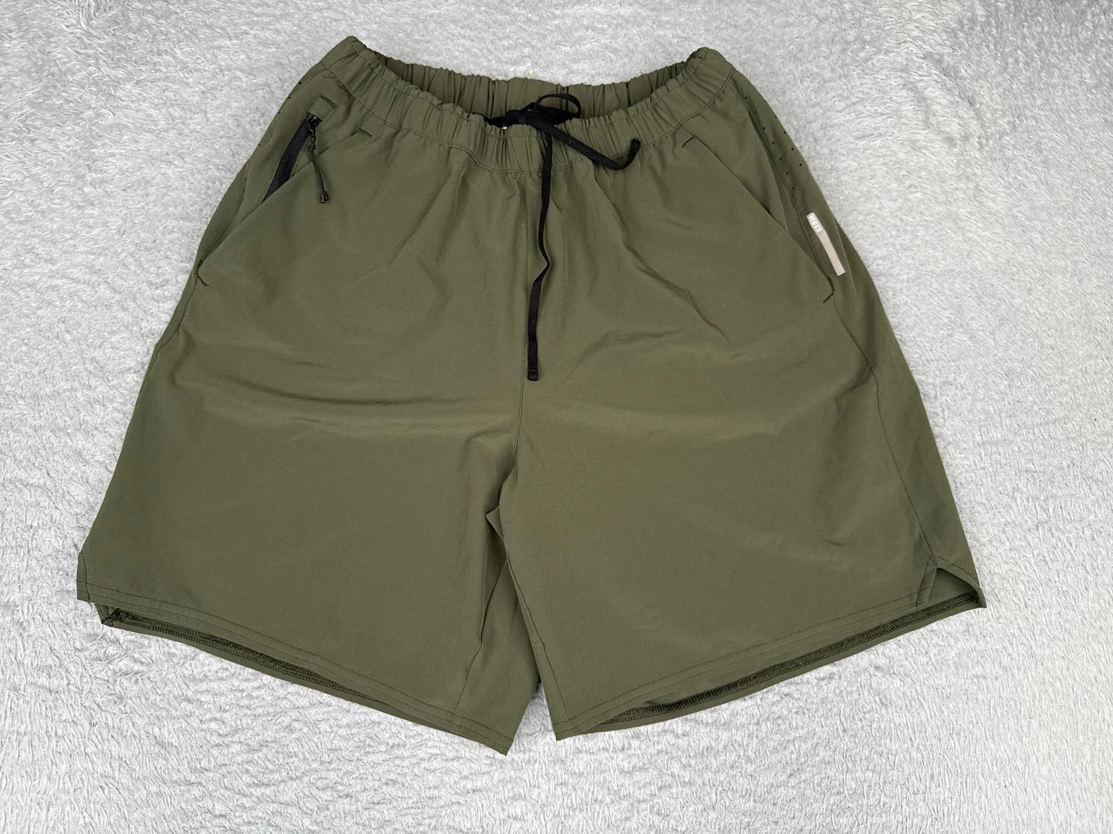 REI Co-op Shorts Mens Medium Green Sweat Lined 8 Inseam Athletic Run Quick Dry