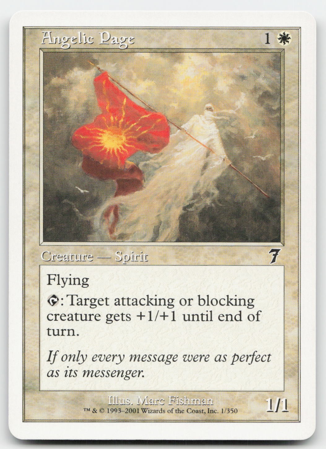 Angelic Page #1 (MP) 7th Edition 7ED Magic MTG
