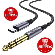 USB C to 6.35Mm 1/4 Inch TRS Cable 3.28Ft/1Meter,Type C to 1/4 Audio Adapter Aux