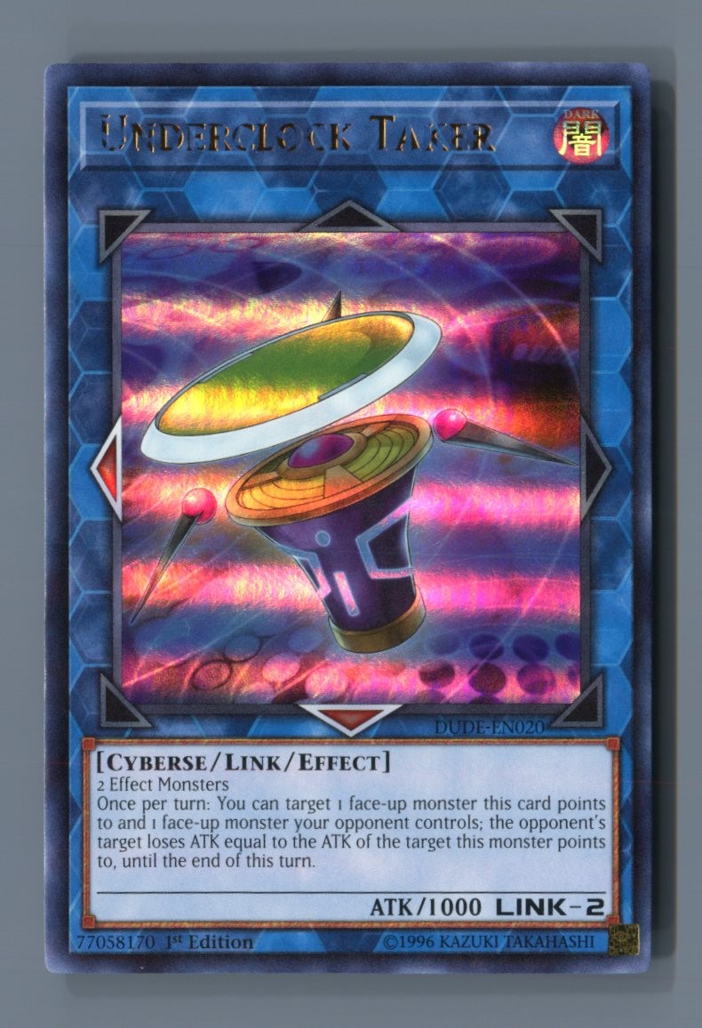 Underclock Taker DUDE-EN020 Ultra Rare Duel Devastator Yu-Gi-Oh Lightly Played