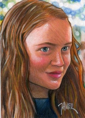 Stranger Things MAX MAYFILED Sadie Sink Sketch Card PRINT Open Edition