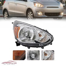 Lamp For 2014-2020 15 16 Mitsubishi Mirage Hatchback Halogen Passenger Headlight