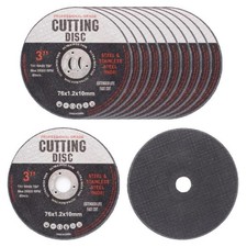 12 Pcs Cutting Discs 76mm Angle Grinder Discs For Metal Stainless Steel Iron
