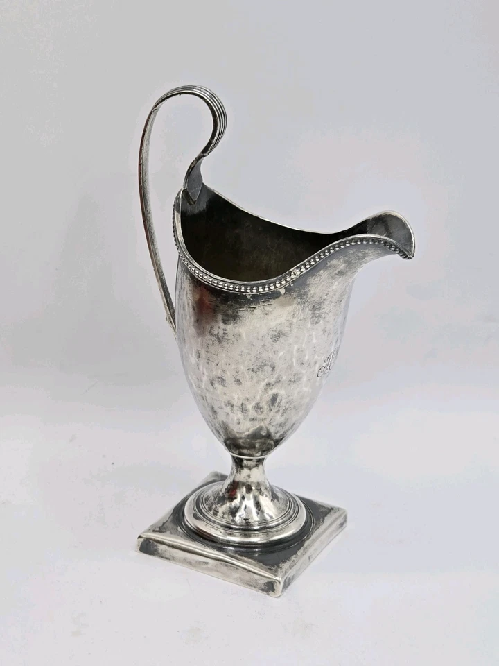 Jarro de creme antigo de prata George III de 1793 por Peter & Ann Bateman Londres Inglaterra - Imagem 3 de 4