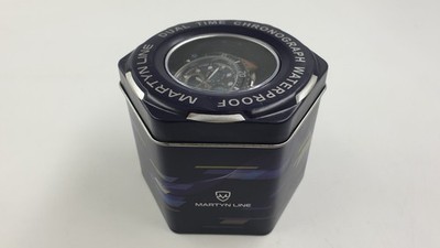 Martyn Line 2992 Chronograph Dual Time 30M Edelstahl Braun Sportuhr_0.2_5
