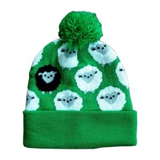 Traditional Craft Sheep Lovers Winter Toddler Pompon Hat, 100 Acrylic Beanie