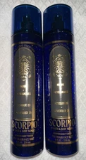 Bath & Body Works Scorpio The Zodiac Fine Fragrance Body Mist 8 oz Set of 2