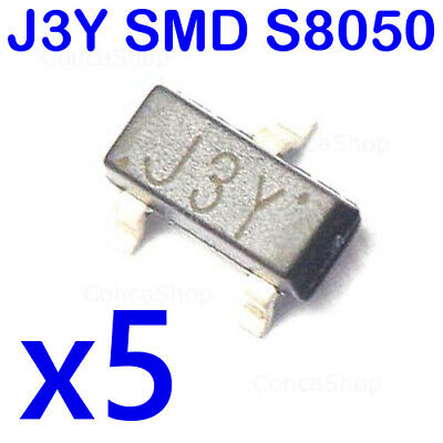 100 PCS S8050 J3Y SOT-23-3 TRANSISTOR PNP
