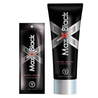 Power Tan Maxx Black premium non tingle sunbed dark tanning lotion