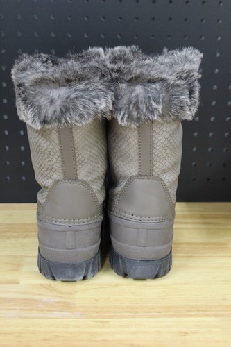Cougar Waterproof Faux Fur Collar Mid Boots - Carson-Taupe-8M-A455041-NEW - Picture 4 of 5