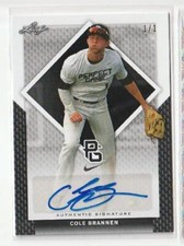 COLEMAN COLE BRANNEN  True #1/1 Auto 2016 Leaf Perfect Game RED SOX - Bud