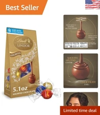 LINDOR Assorted Chocolate Truffles, 5.1 oz Bags – Gourmet Candy for Any Occasion