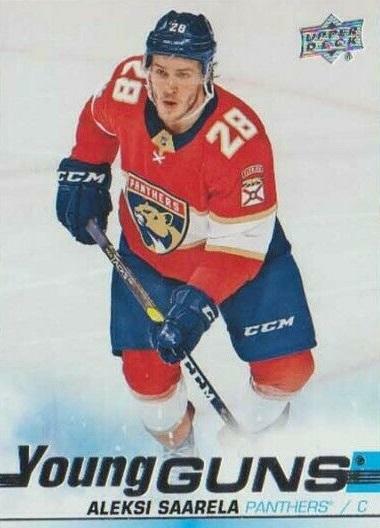 ALEKSI SAARELA ~ 2019-20 Upper Deck YOUNG GUNS #453 ~ Rookie ~ Florida Panthers