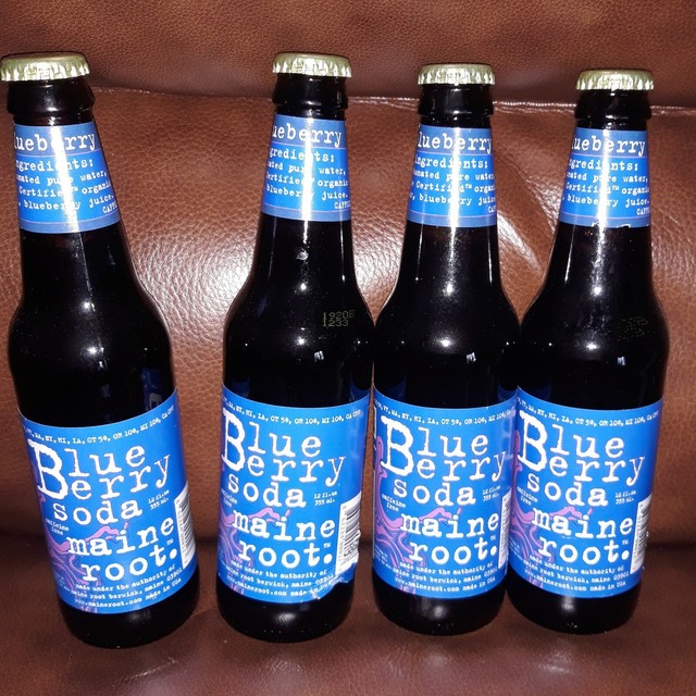 MAINE ROOT BLUEBERRY Soda one bottle, 12 FLuid Ounces, Fair Trade