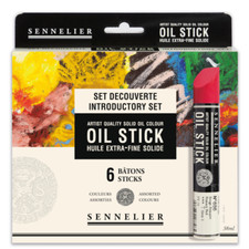 Sennelier Extra-Fine Oil Stick Basic Colour Set (6 x 38ml)