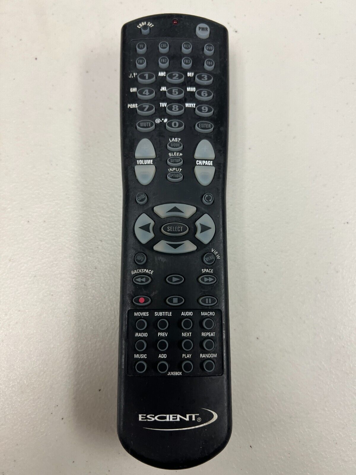 Escient URC-48C38B06-R2 DVD CABLE Remote Control For AVX-211 AVX211 MX-111 MX111