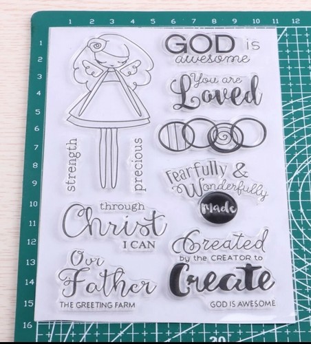 RELIGIOUS CLEAR STAMPS-GOD/CHRIST TRANSPARENT STAMP-FAITH/PRAYER/WORSHIP SAYINGS - Picture 2 of 3