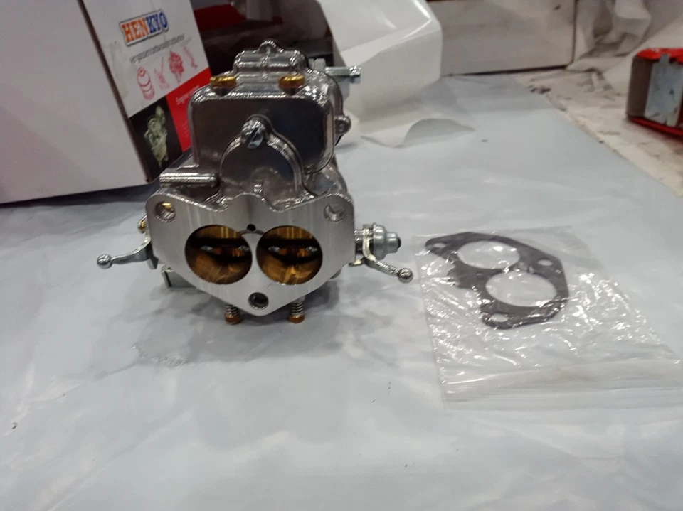 Carburador de cabeza plana Holley 94 V8 usado para camioneta Ford Cars 1939-1953 239"-272" Foto 3 de 4