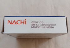 NACHI 6307 C3 DEEP GROOVE BALL BEARING, OPEN TYPE, NO SEALS 35x80x21 mm