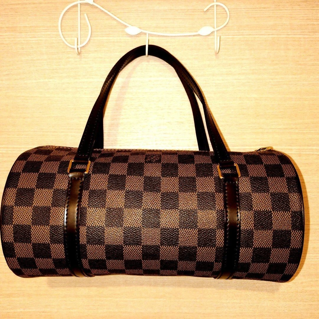 LOUIS VUITTON（LV） Borsa a tracolla Louis Vuitton Papillon Damier a mano donna marrone N51304