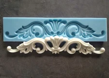 Silicone mold 35cm for furniture decorative ornate appliques, furniture pediment