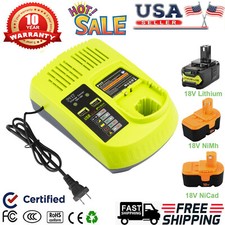 P117 For RYOBI P108 18V High Capacity P107 P103 18V Ni-Mh Li-ion Battery Charger