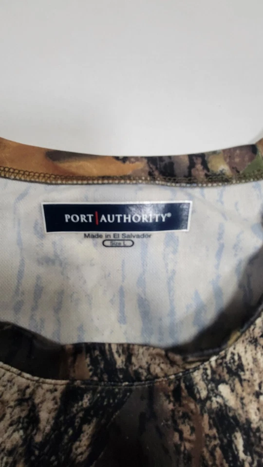 Camisa Autoridad Portuaria Para Hombres Grande Camuflaje Roble Mossy Rendimiento Caza al Aire Libre Foto 3 de 4