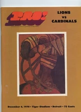1970 Detroit Lions VS Cardinals PRO! December 6, 1970