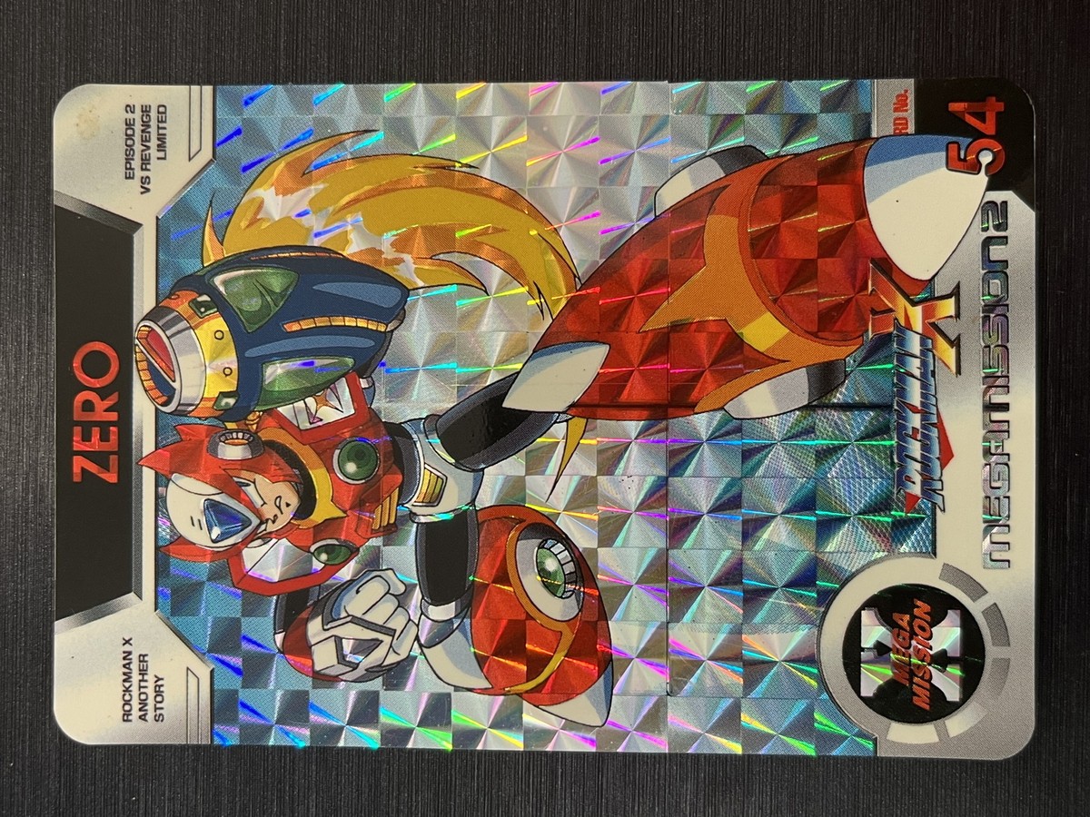 No.54 Zero Rockman X (Megaman) Mega Mission card prism rare No.54 Zero Rockman X (Megaman) Mega Mission card prism rare