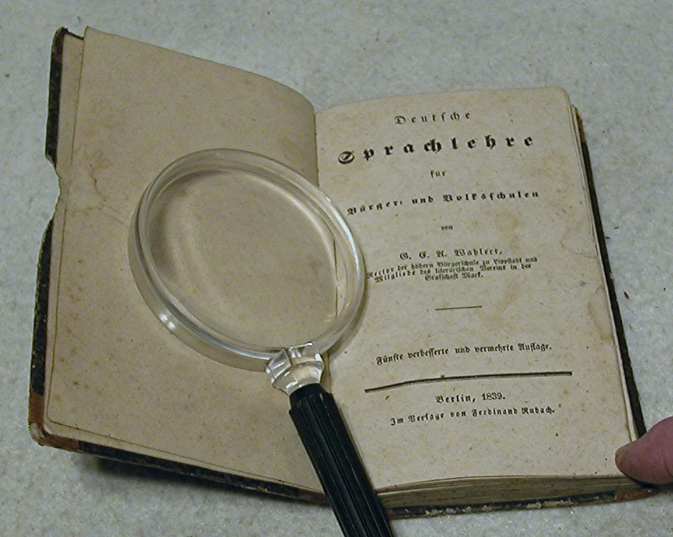 1839 German Language Grammer Book - Hard Cover - Image 4 of 4