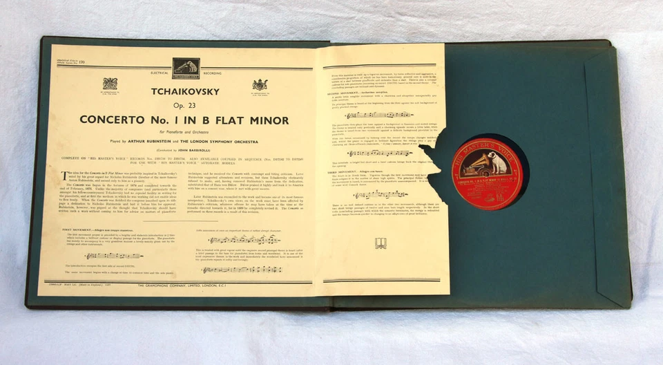 ARTHUR RUBINSTEIN & LSO & BARBIROLLI Tschaikowsky, Klavierkonz. Nr. 1 A404 - Bild 2 von 4