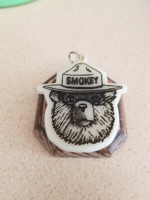 Smokey The Bear Key Tag Glow In The Dark