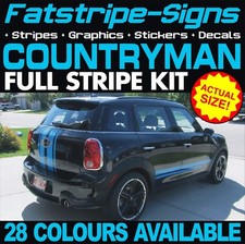 to fit MINI COUNTRYMAN STRIPES GRAPHICS DECALS STICKERS ONE COOPER S WORKS