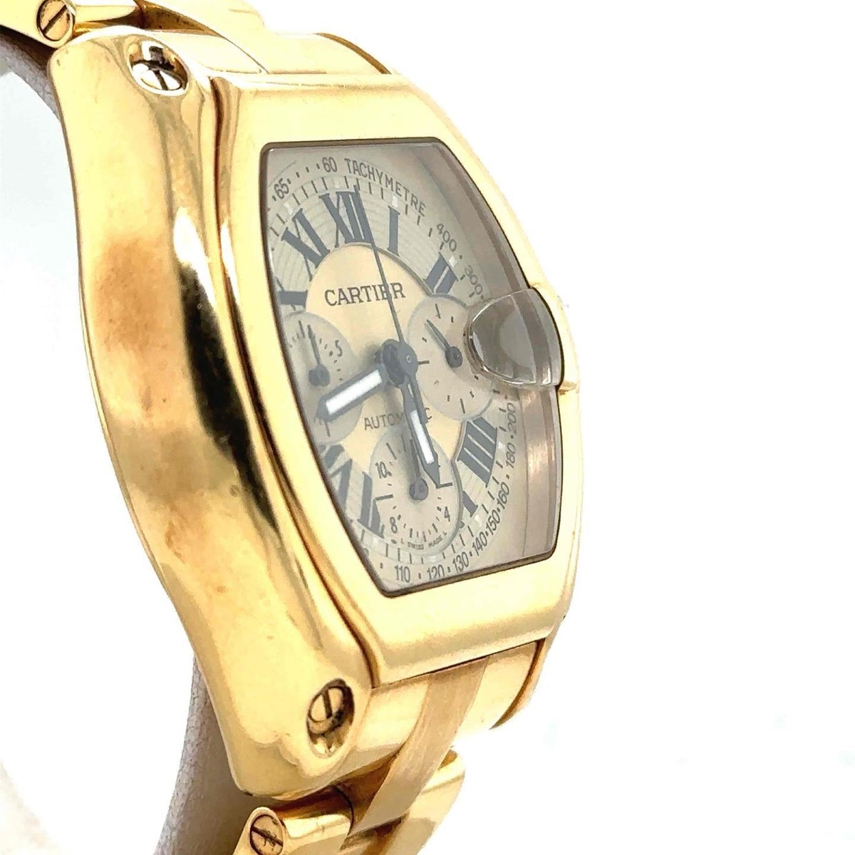 Cartier Roadster XL Chronograph Automatic 18k Yellow Gold Cartier Roadster XL Chronograph Automatic 18k Yellow Gold