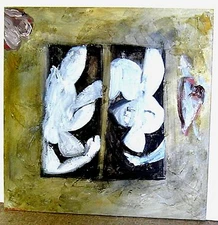 Original Painting-Impasto-Large-24"x24" on Board-Frame Ready-NICE